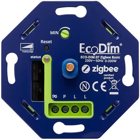 LED nl 190014 Socket Dimmer LED Built-in up to 250W with cover frame