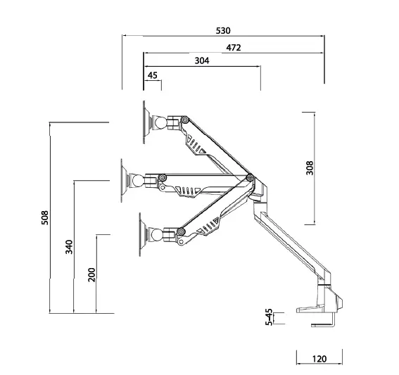 Neomounts FPMA-D750D Monitor Desk Mount fig (1)