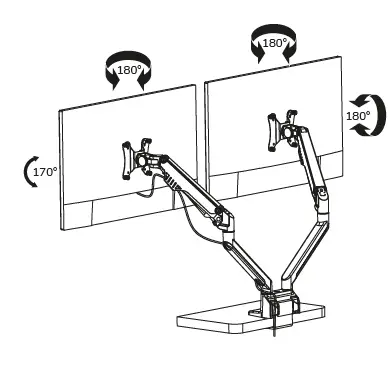 Neomounts FPMA-D750D Monitor Desk Mount fig (10)