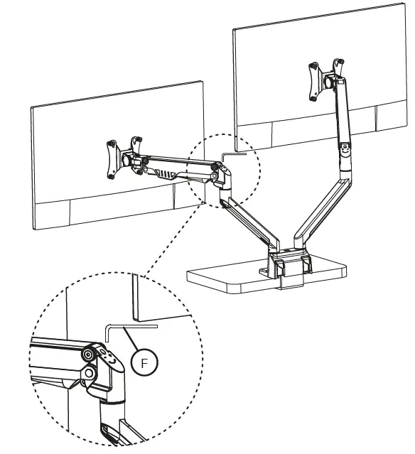 Neomounts FPMA-D750D Monitor Desk Mount fig (6)