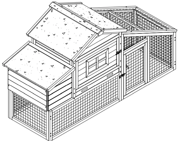 aivituvin AIR 23 Outdoor and Indoor Chicken Coop-fig1