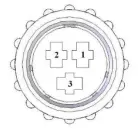HARVEST TEC 437T Power Cable and Main Wiring Harness - fig8
