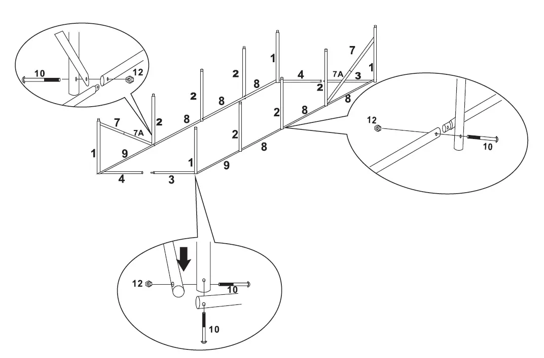 VEVOR YDSDWSL1577FTL1FIV0 Portable Plant Greenhouse FIG 2