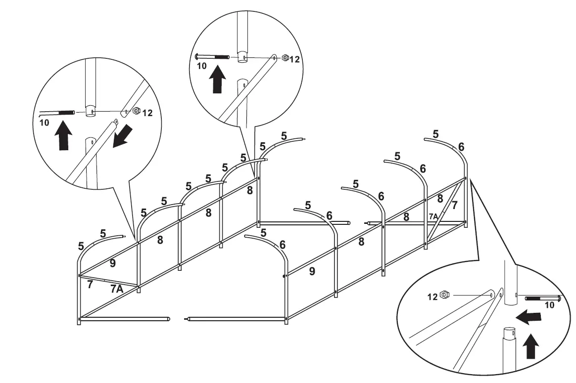 VEVOR YDSDWSL1577FTL1FIV0 Portable Plant Greenhouse FIG 3