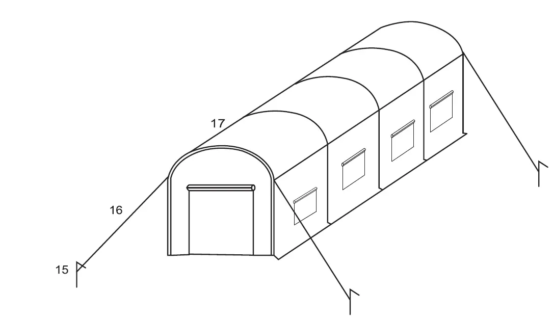 VEVOR YDSDWSL1577FTL1FIV0 Portable Plant Greenhouse FIG 5
