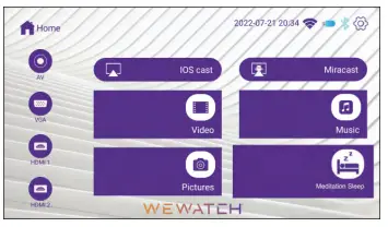 WEWATCH 1 Native 1080P Video Projector-18