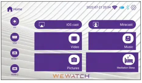WEWATCH 1 Native 1080P Video Projector-3