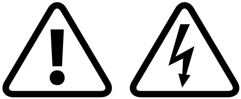 Caution and Electric Shock Icon
