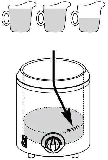 FILL WATER VESSEL BASIN