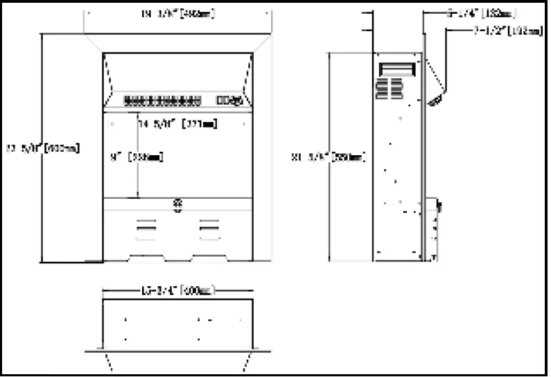bio fireplace group ELP-80-124 Dorset Electric Fireplace Insert 02