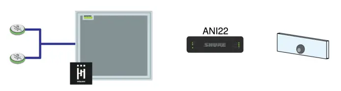 SHURE MXA-MUTE Network Mute Button- Microphone with IntelliMix