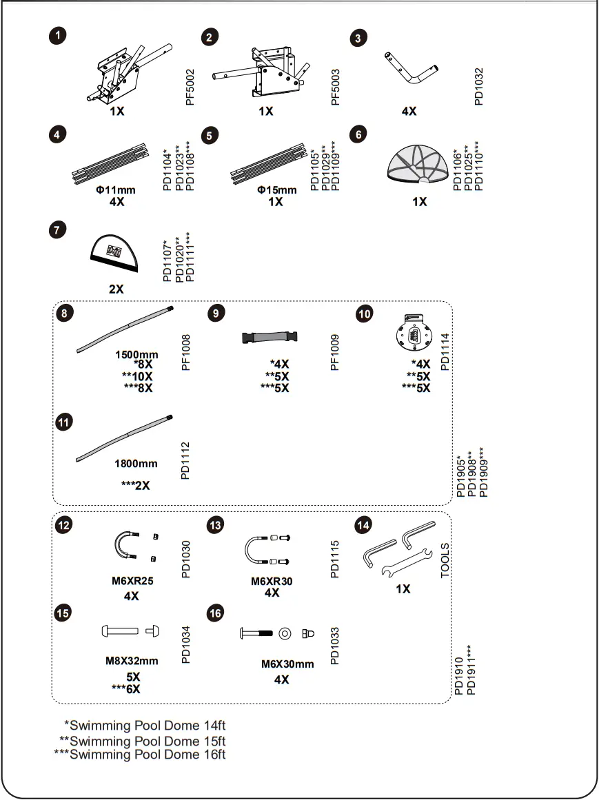 EXIT 14ft Pool Wood Ø488 X 122cm With Dome And Sand Filter Pump - FIGURE 2