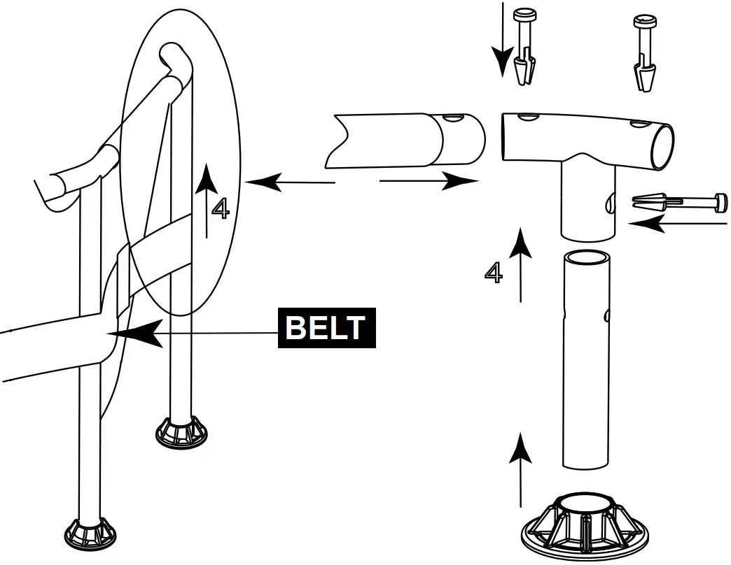 EXIT 14ft Pool Wood Ø488 X 122cm With Dome And Sand Filter Pump - FIGURE 41