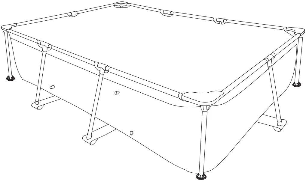 EXIT 14ft Pool Wood Ø488 X 122cm With Dome And Sand Filter Pump - FIGURE 44