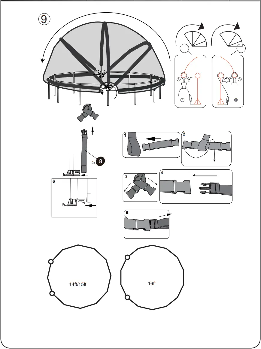 EXIT 14ft Pool Wood Ø488 X 122cm With Dome And Sand Filter Pump - FIGURE 7