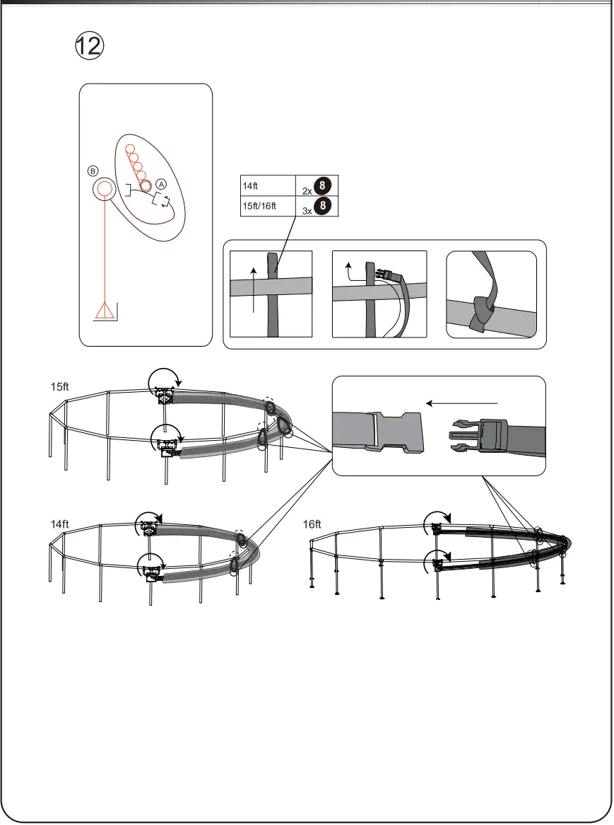 EXIT 14ft Pool Wood Ø488 X 122cm With Dome And Sand Filter Pump - FIGURE 9