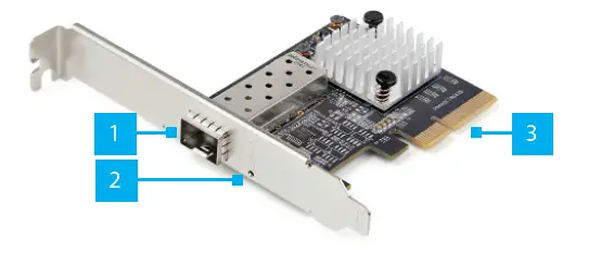 StarTech com PEX10GSFP 1 Port PCI Express 10GbE SFP+ Network Adapter Card 1