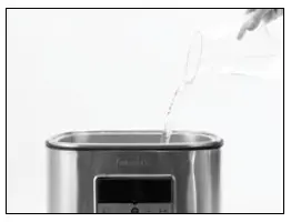 Fill the Tank with warm or cool water