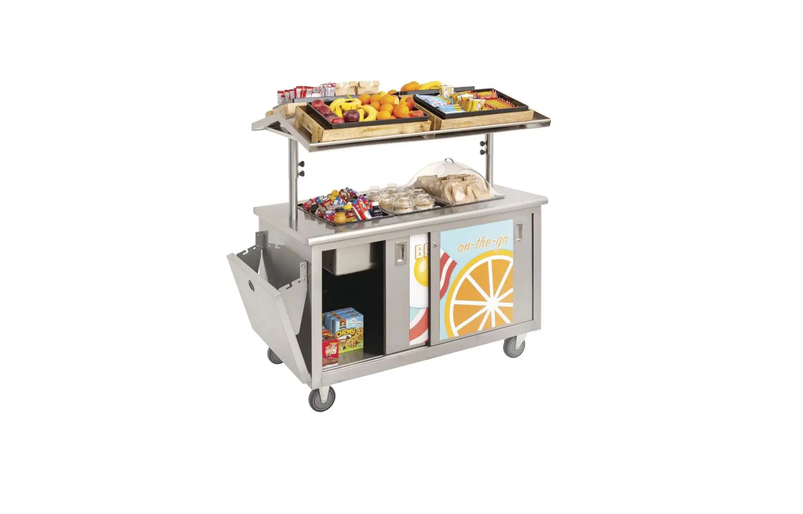 Hubert 12231 Double Sided Breakfast Cart Instruction Manual