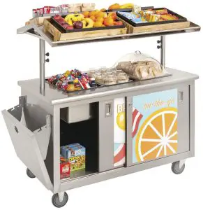 HUBERT 12231 Double Sided Breakfast Cart