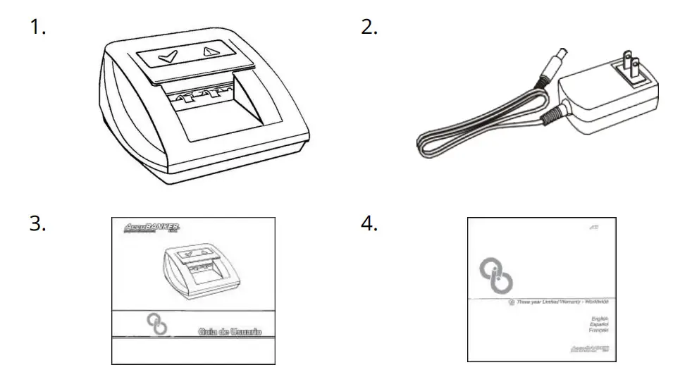 AccuBANKER D470 Automatic QuadScan Counterfeit Bill Detector - Figure 1