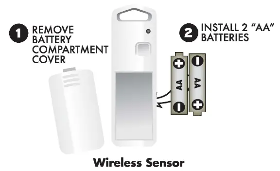 ACURITE 00782W3 Wireless Thermometer - Install Batteries
