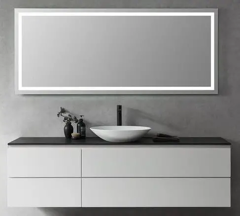 ARPELLA LEDAM Series Luci Frameless Rectangular LED Mirror-FIG1