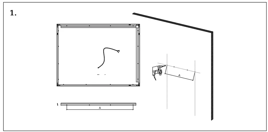 ARPELLA LEDAM Series Luci Frameless Rectangular LED Mirror-fig3