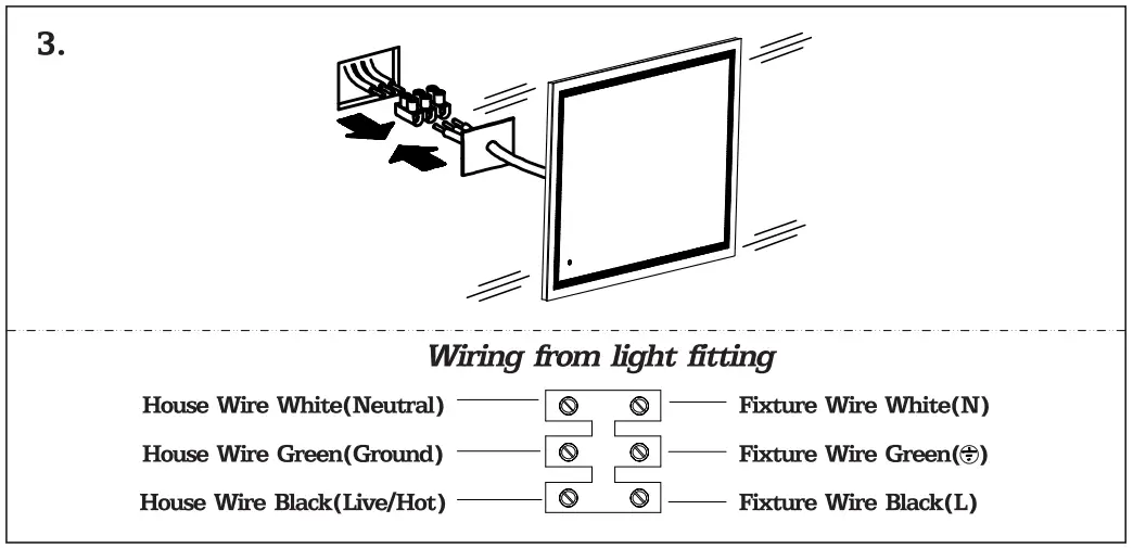 ARPELLA LEDAM Series Luci Frameless Rectangular LED Mirror-fig5