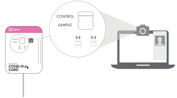 Abbott BinaxNOW COVID-19 Ag Card Home - Show Result to Your Proctor