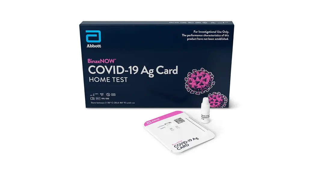 Abbott Binaxnow Covid-19 Ag Card Home Test Instruction Manual