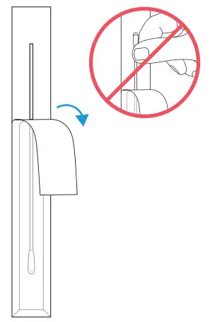 Abbott BinaxNOW COVID-19 Ag Card Home - package at stick end.