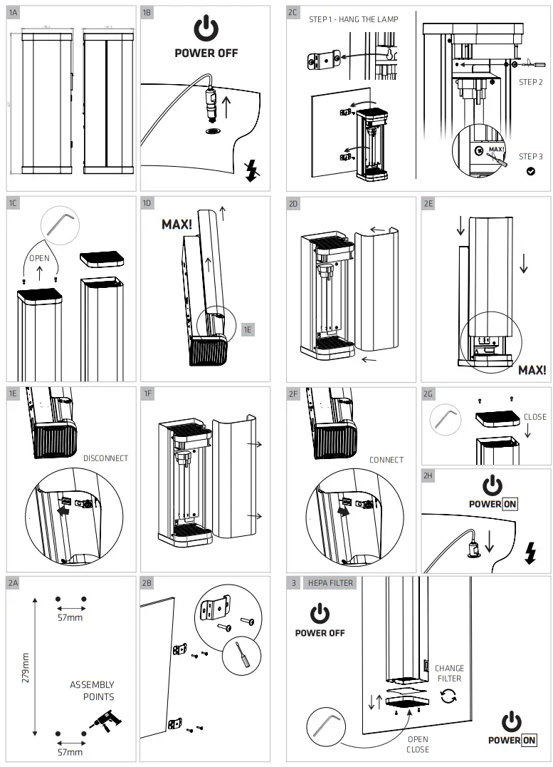 LENA LIGHTING UV C Sterilon Car 18W 24V - 1