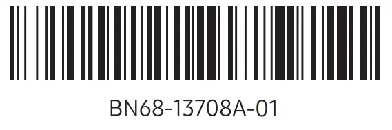 SAMSUNG BN68-13708A-01 Smart TV - baer code