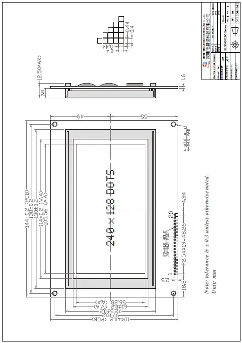 Surenoo-SLG240128C-Graphic-Lcd-Module-fig-3