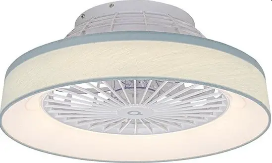 QAZQA 105371 Emily Fan Green Modern LED Ceiling Fan with Lamp