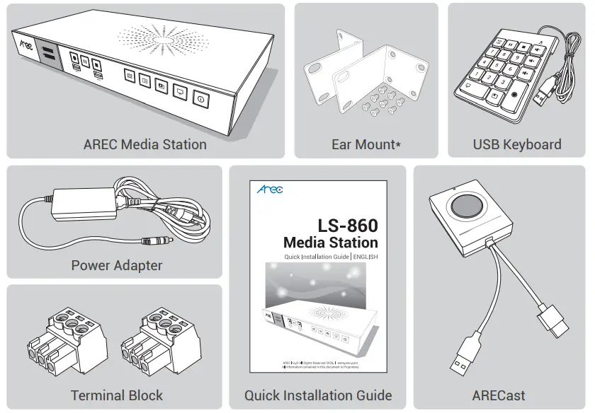 Arec LS-860 Media Station - Figure 1