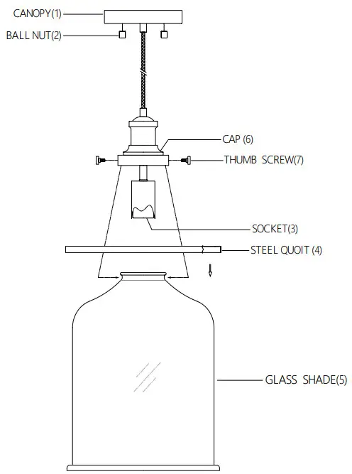 SAVOY HOUSE M70120NB 1 Light Pendant -