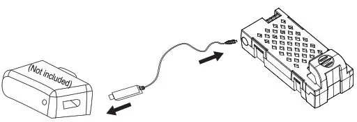 Sky Watcher DF9420 Foldable Drone - charging the drive battery