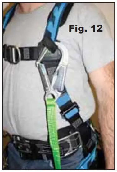 Honeywell AAT-QCSMG Miller Aircore Tower CLimbing Harness - Fig 12