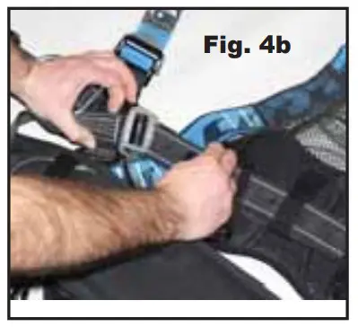 Honeywell AAT-QCSMG Miller Aircore Tower CLimbing Harness - Fig 4b