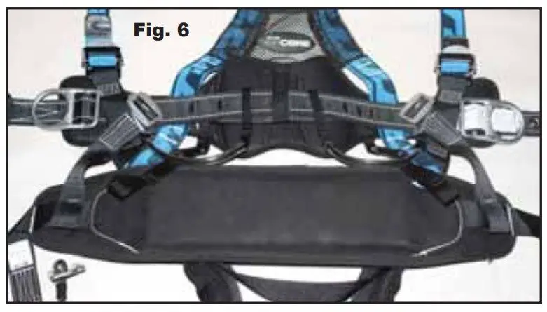 Honeywell AAT-QCSMG Miller Aircore Tower CLimbing Harness - Fig 6