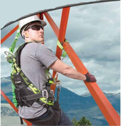 Honeywell AAT-QCSMG Miller Aircore Tower CLimbing Harness