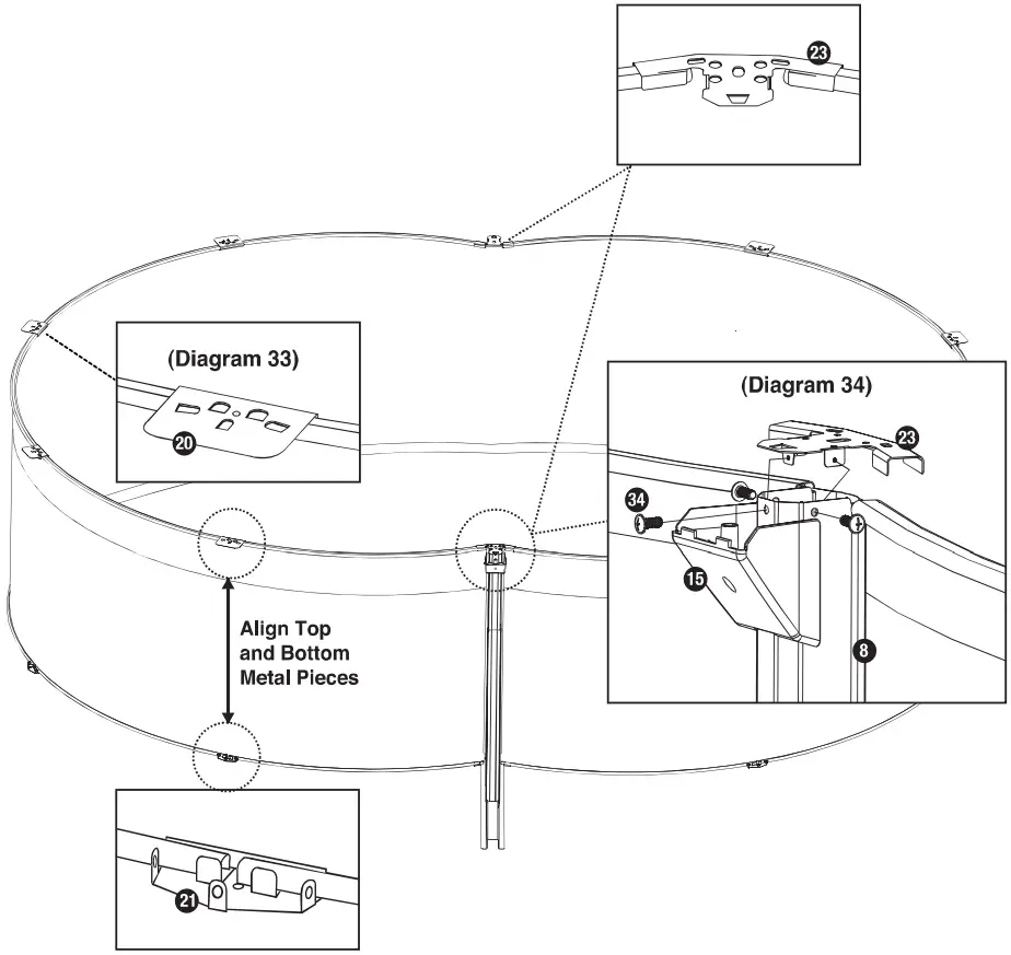 swim fun 2908 Classic Oval Steel Pool - FIGURE 29