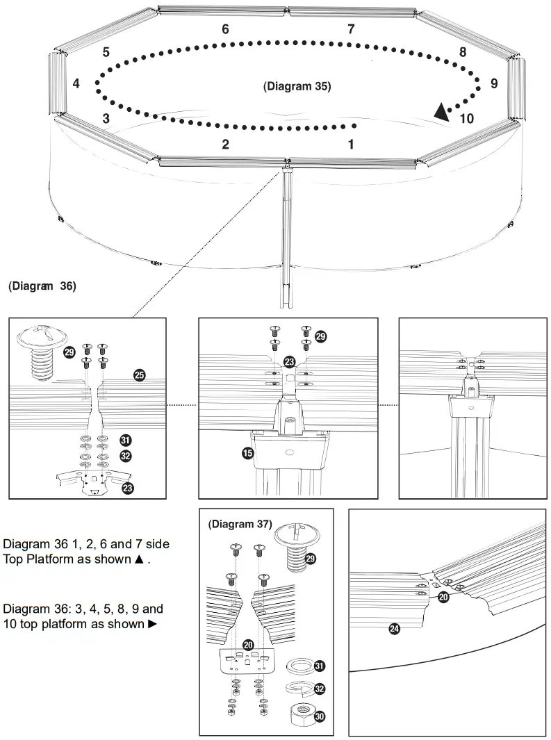 swim fun 2908 Classic Oval Steel Pool - FIGURE 30