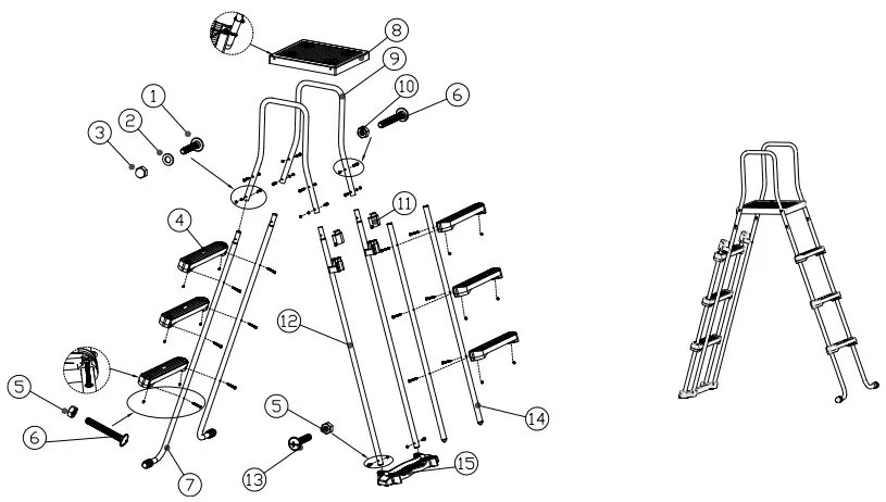 swim fun 2908 Classic Oval Steel Pool - FIGURE 42