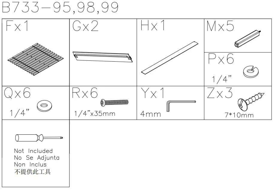 ASHLEY B73374 Lettner Queen Storage Footboard User Manual - How to use