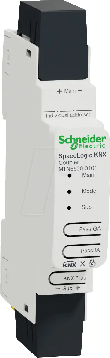 Schneider-Electric-GDE12269-SpaceLogic-KNX-Coupler-DIN-Rail-fig-1