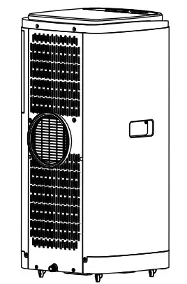 electriQ SF12000 10000 BTU Portable Air Conditioner - MANUAL DRAINAGE