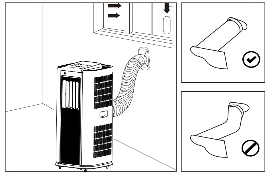 electriQ SF12000 10000 BTU Portable Air Conditioner - damage which would